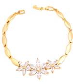 Gold cubic zirconia bracelets