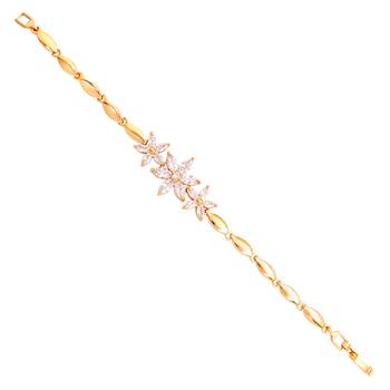 Gold cubic zirconia bracelets 3