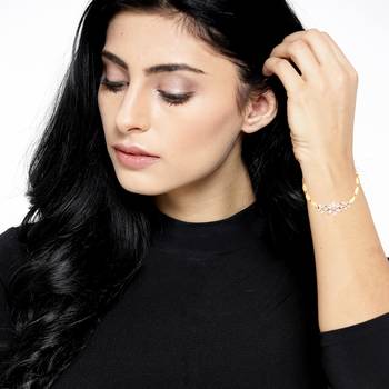 Gold cubic zirconia bracelets 5