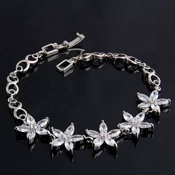 Silver cubic zirconia bracelets 3