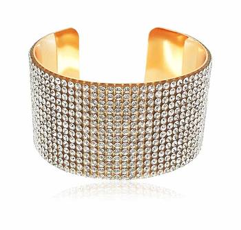 Gold cubic zirconia bangles-and-bracelets 2