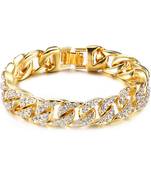 Gold cubic zirconia bracelets