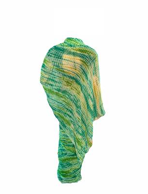 MultiColor Printed Georgette Shibori Leheriya Sari With Running Blouse 2