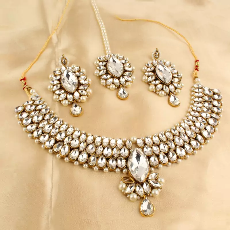 White necklaces