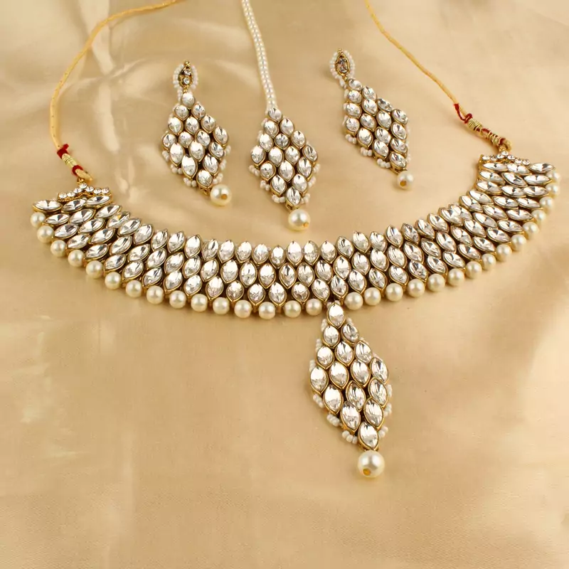 White necklaces