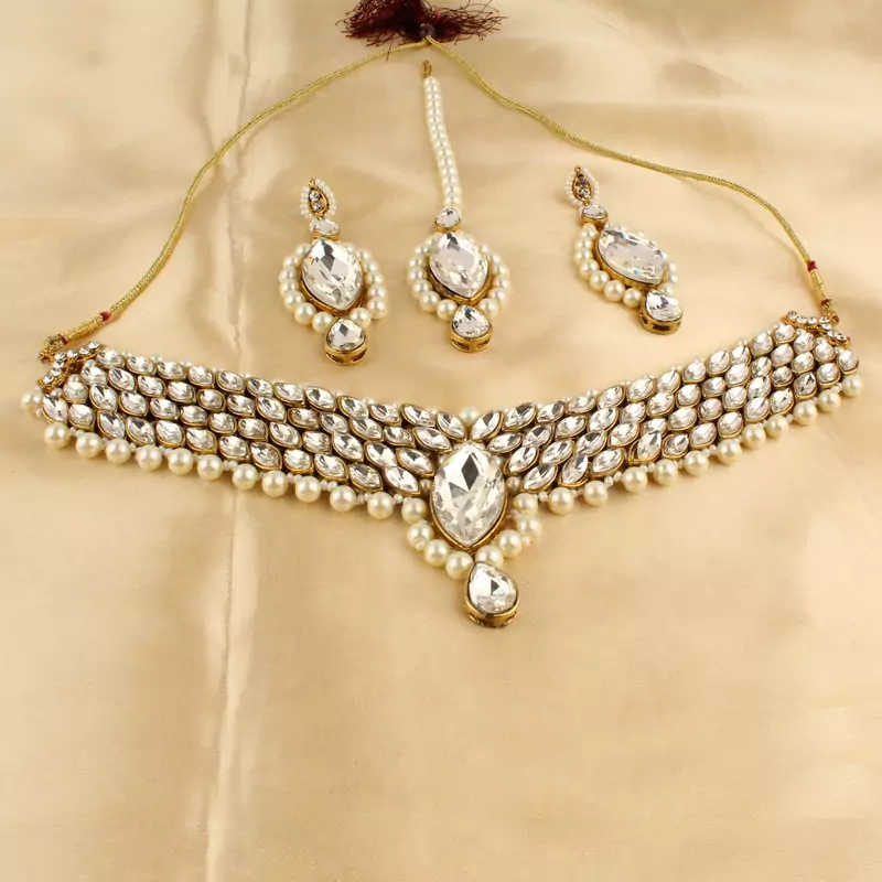 White necklaces
