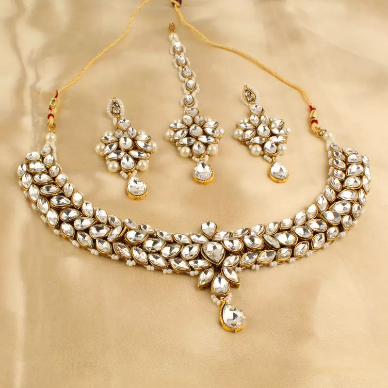 White necklaces