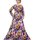 Justkartit Printed Plus Size Beach Wear Maxi Dress With Pockets For Women