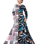 Justkartit Occasion Wear Long Plus Size Printed Maxi Gown For Women