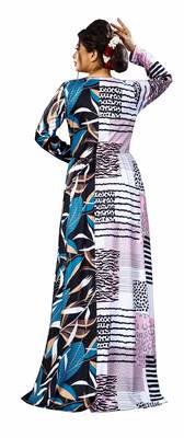 Justkartit Occasion Wear Long Plus Size Printed Maxi Gown For Women 5