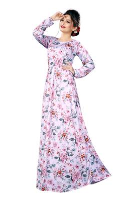 Justkartit Ladies Floral Beach Wear Long Maxi Gown Tops 2