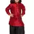  Maroon And Black Silk Blend Kurta And Dhoti Set
