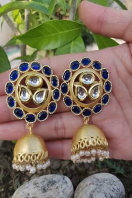 Blue Sapphire  Jhumkas 1