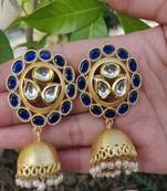 Blue Sapphire  Jhumkas