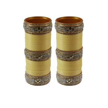 Drak Cream Stone Stud Acrylic Bangle 1