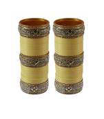 Drak Cream Stone Stud Acrylic Bangle