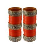 Orange Stone Stud Acrylic Bangle