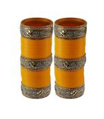 Yellow Stone Stud Acrylic Bangle