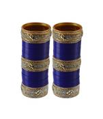 Blue Stone Stud Acrylic Bangle