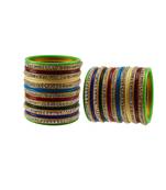 Multi Colour  Stone Stud Acrylic Bangle
