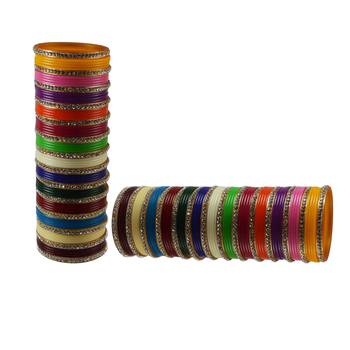 Multi Colour  Stone Stud Acrylic Bangle 2