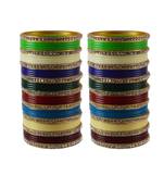 Multi Colour  Stone Stud Acrylic Bangle