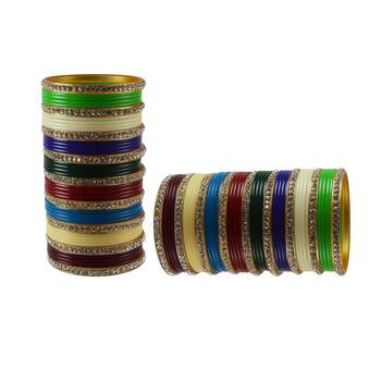 Multi Colour  Stone Stud Acrylic Bangle 2