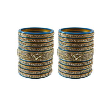 Turquoise Stone Stud Acrylic Bangle 1