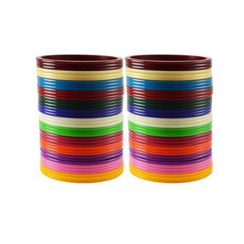 Multi Colour  Plain Acrylic Bangle 1