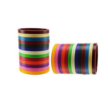 Multi Colour  Plain Acrylic Bangle 2