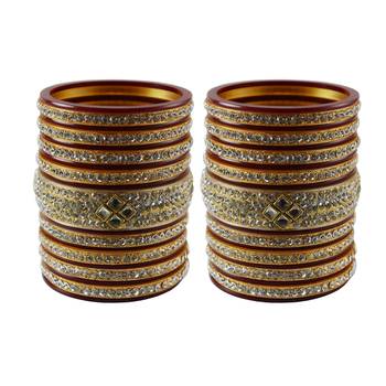 Red Stone Stud Acrylic Bangle 1