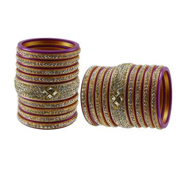 Rani Stone Stud Acrylic Bangle 2