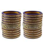 Blue Stone Stud Acrylic Bangle