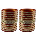 Red Stone Stud Acrylic Bangle