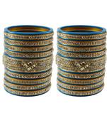 Turquoise Stone Stud Acrylic Bangle