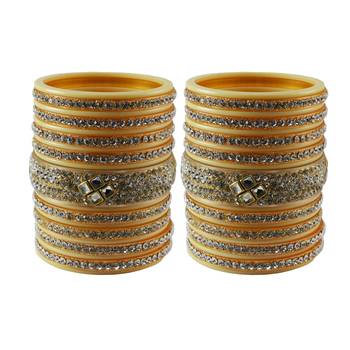 Cream Stone Stud Acrylic Bangle 1