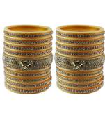 Cream Stone Stud Acrylic Bangle