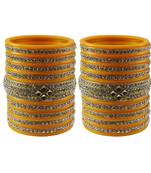 Yellow Stone Stud Acrylic Bangle