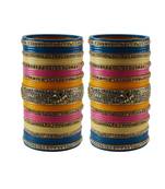 Multi Colour  Stone Stud Acrylic Bangle