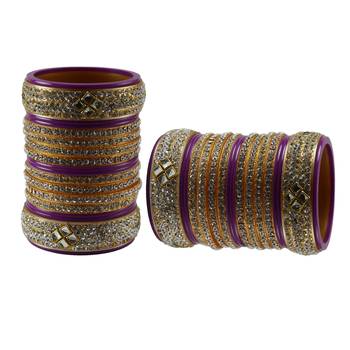 Rani Stone Stud Acrylic Bangle 2