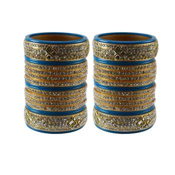 Turquoise Stone Stud Acrylic Bangle 1