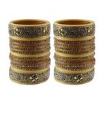 Cream Stone Stud Acrylic Bangle