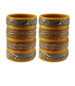Yellow Stone Stud Acrylic Bangle