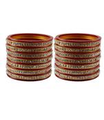 Red Stone Stud Acrylic Bangle