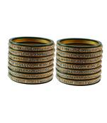 Green Stone Stud Acrylic Bangle