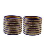 Purple Stone Stud Acrylic Bangle