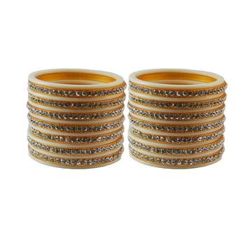 White Stone Stud Acrylic Bangle 1