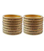 White Stone Stud Acrylic Bangle