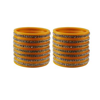 Yellow Stone Stud Acrylic Bangle 1