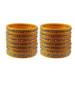 Yellow Stone Stud Acrylic Bangle